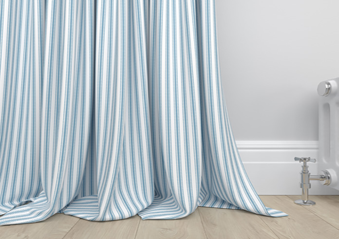 Lace Stripes, River - Made to Measure Curtains - Image 6